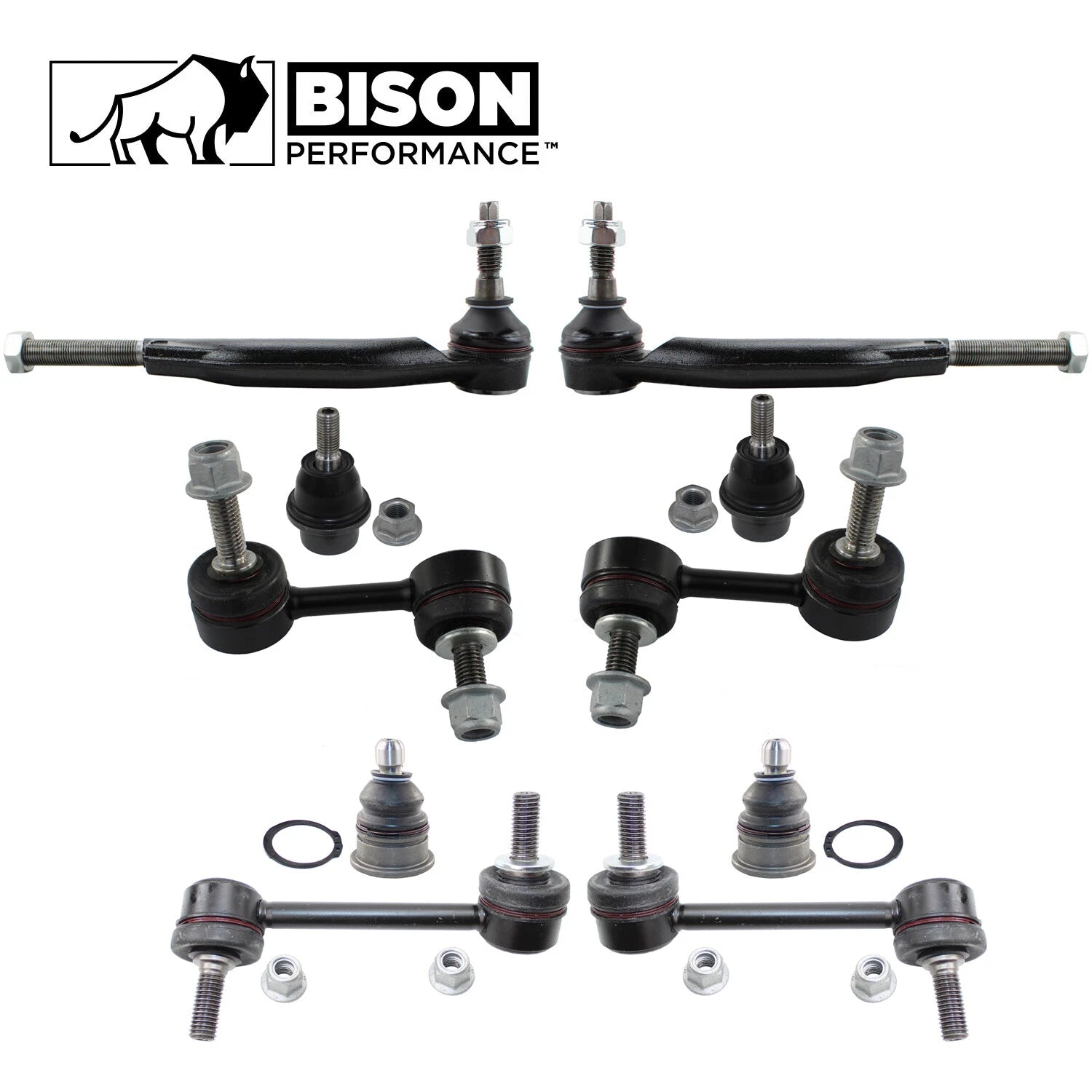 10pc Sway Bar Link Tie Rod Ball Joint Kit for GMC