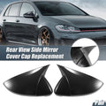 Pair Rearview Mirror Cover Overlay for Volkswagen Golf MK7 (2015–2021) Carbon Fiber