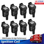 Set of 8 Ignition Coils for GMC Sierra 1500, Escalade (2001–2006) UF262
