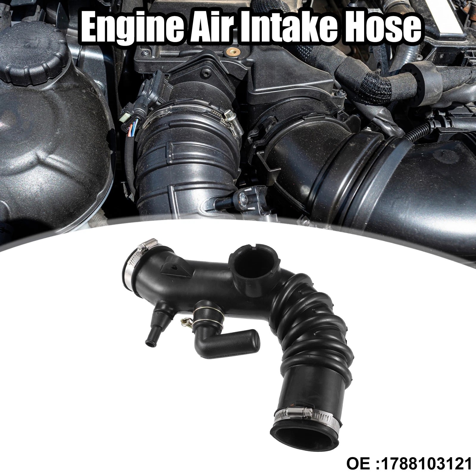 Air Intake Hose for Toyota Camry (1997–1999) No. 1788103121 Black