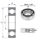 6002 Deep Groove Ball Bearing for Scooter Skateboard Wheel (P0 15x32x9mm)