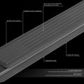 Pair of 6" Aluminum Side Step Bars for Silverado Sierra Crew Cab (2017–2019)