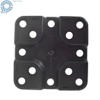 Set of 5 Plastic 10 Gallon Square Nursery Pots for Plant Growing