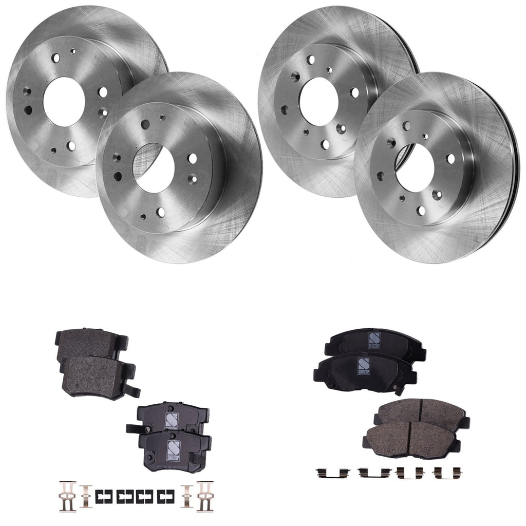 Brake Disc Rotors and Pads Kit for Honda Accord Acura CL (1998–1999)