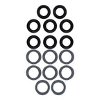 O-ring Washer Set of 8 for Automotive Applications (Nitrile Rubber, Stainless Steel)