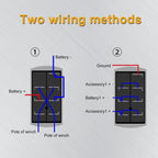 7pin Waterproof Rocker Switch Panel for Vehicle and Marine