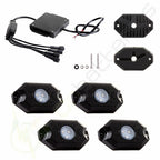 4X Pod RGB LED Rock Lights for Car with Wireless Bluetooth Controller (2nd Gen)