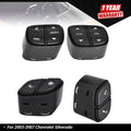 Set of 4 Steering Wheel Switch Control Buttons for Chevy Silverado (2003–2007)