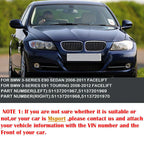 Gloss Black Front Kidney Grille for BMW E90 E91 (2009–2011)