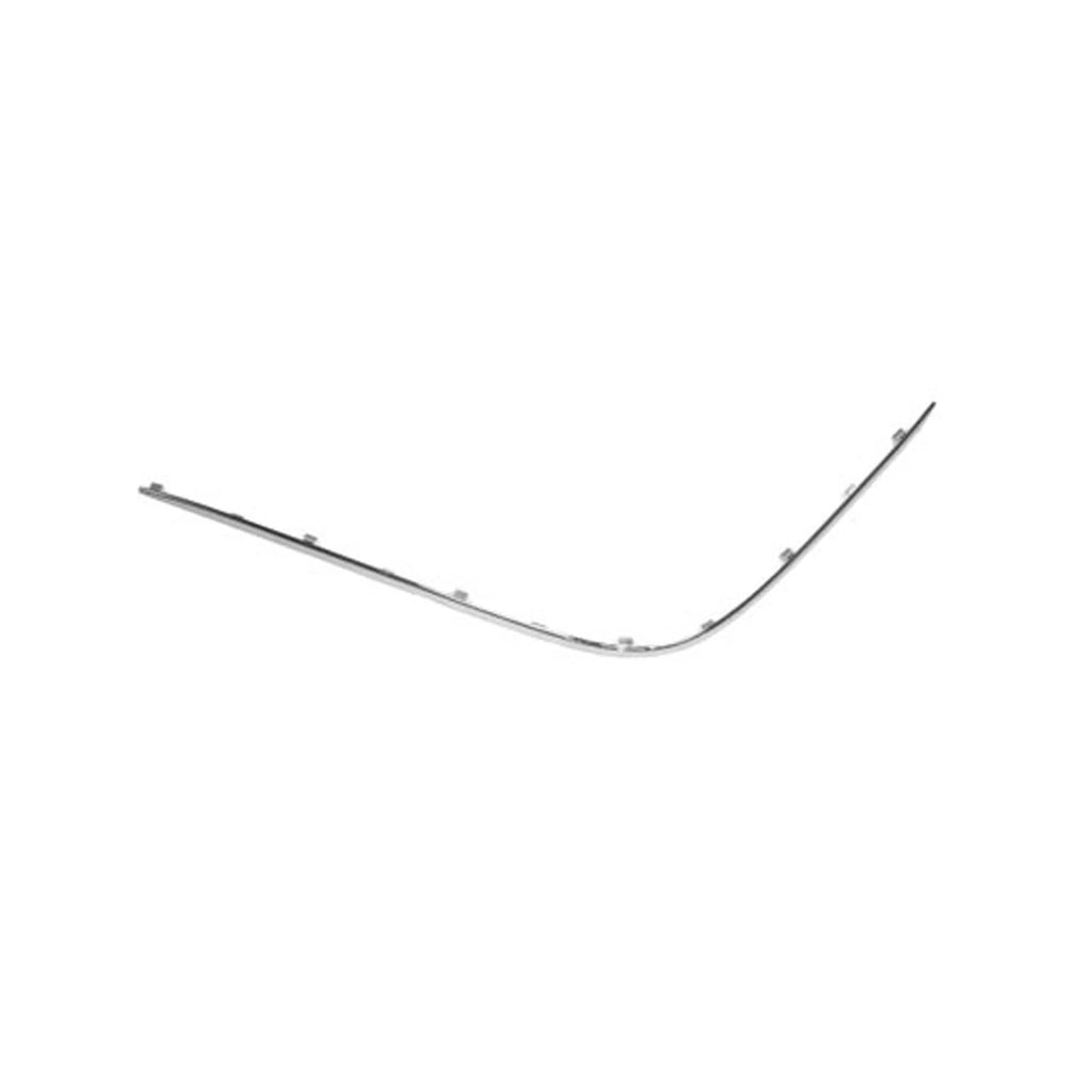 Replacement Chrome Plastic Passenger Side Front Bumper Cover Molding for Ford