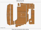 EVA Faux Pad Flooring Mat for Sea Ray 500 (1996)