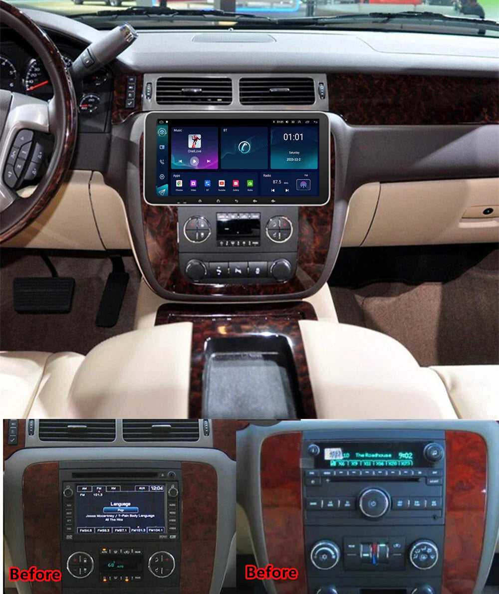 10.33'' Car Head Unit GPS w/Carplay for Buick Enclave, Hummer H2, Suzuki, Chevrolet