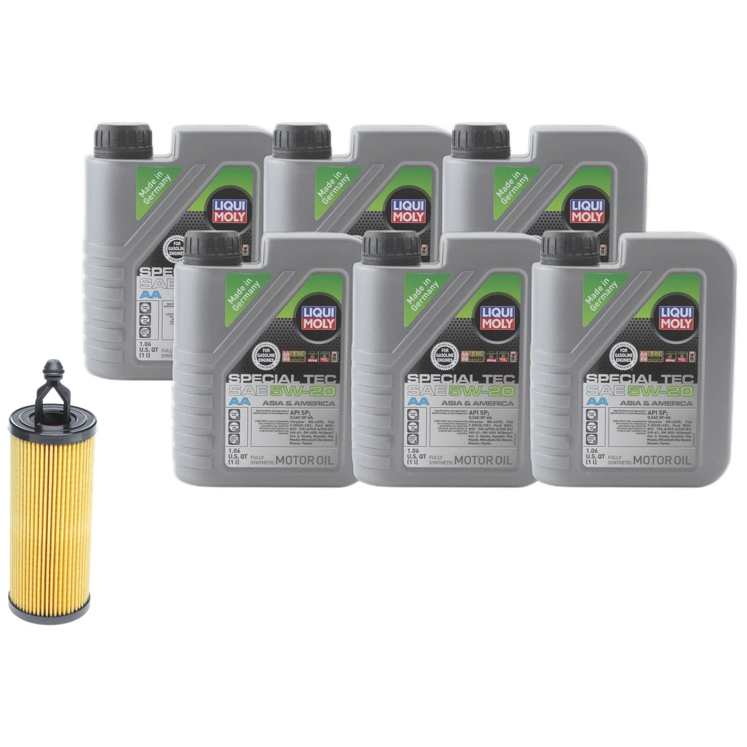 6L Liqui Moly Special Tec AA 5W20 Engine Oil Change Kit for Grand Cherokee (2011–2021)