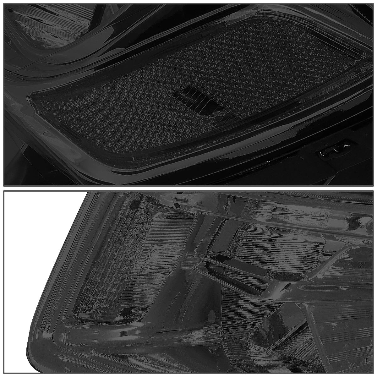 Smoked Housing Clear Side Projector Headlights for Jeep Grand Cherokee (2014–2016)