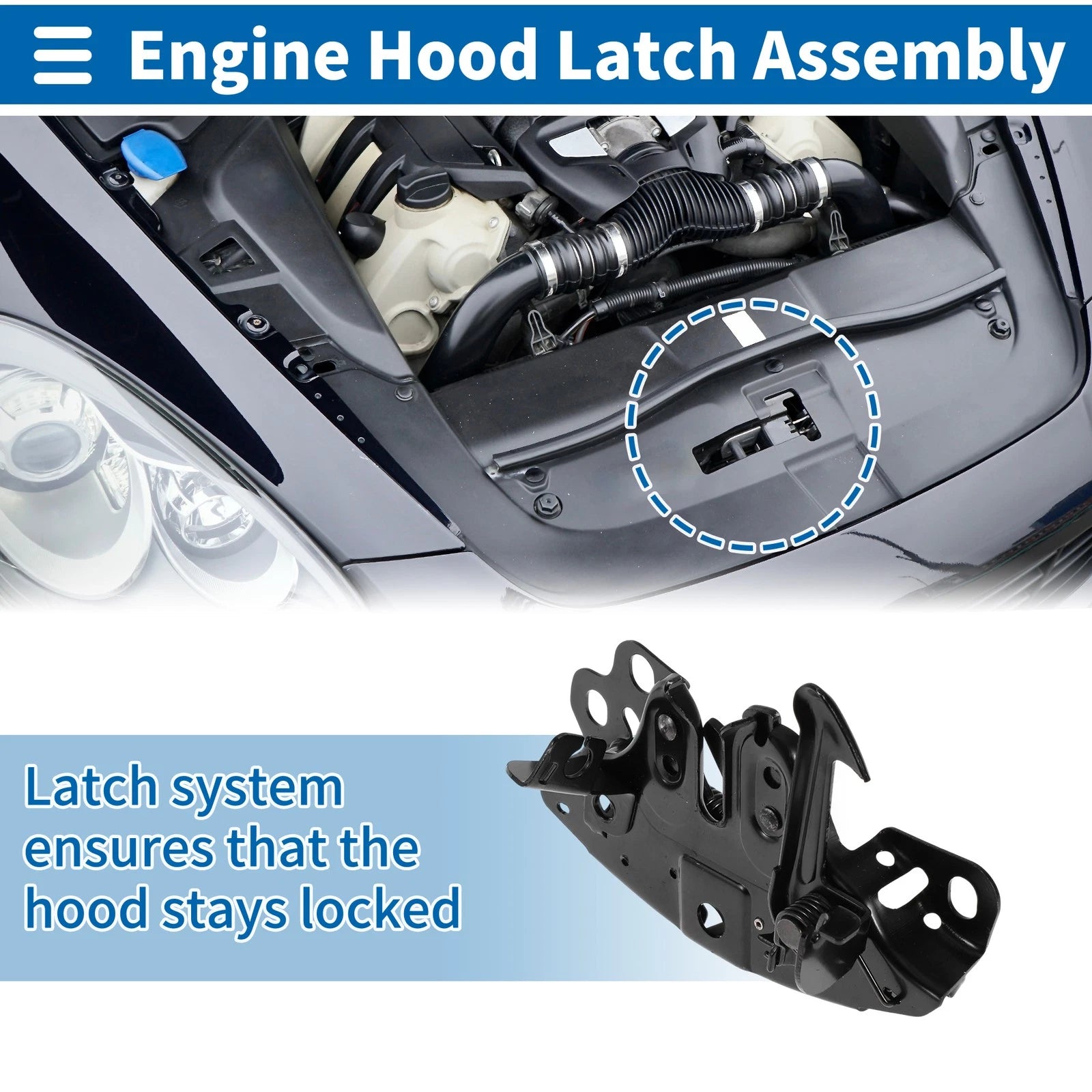 Hood Latch Assembly for Nissan X-TRAIL III (2014–2018) No. 656014CL1C