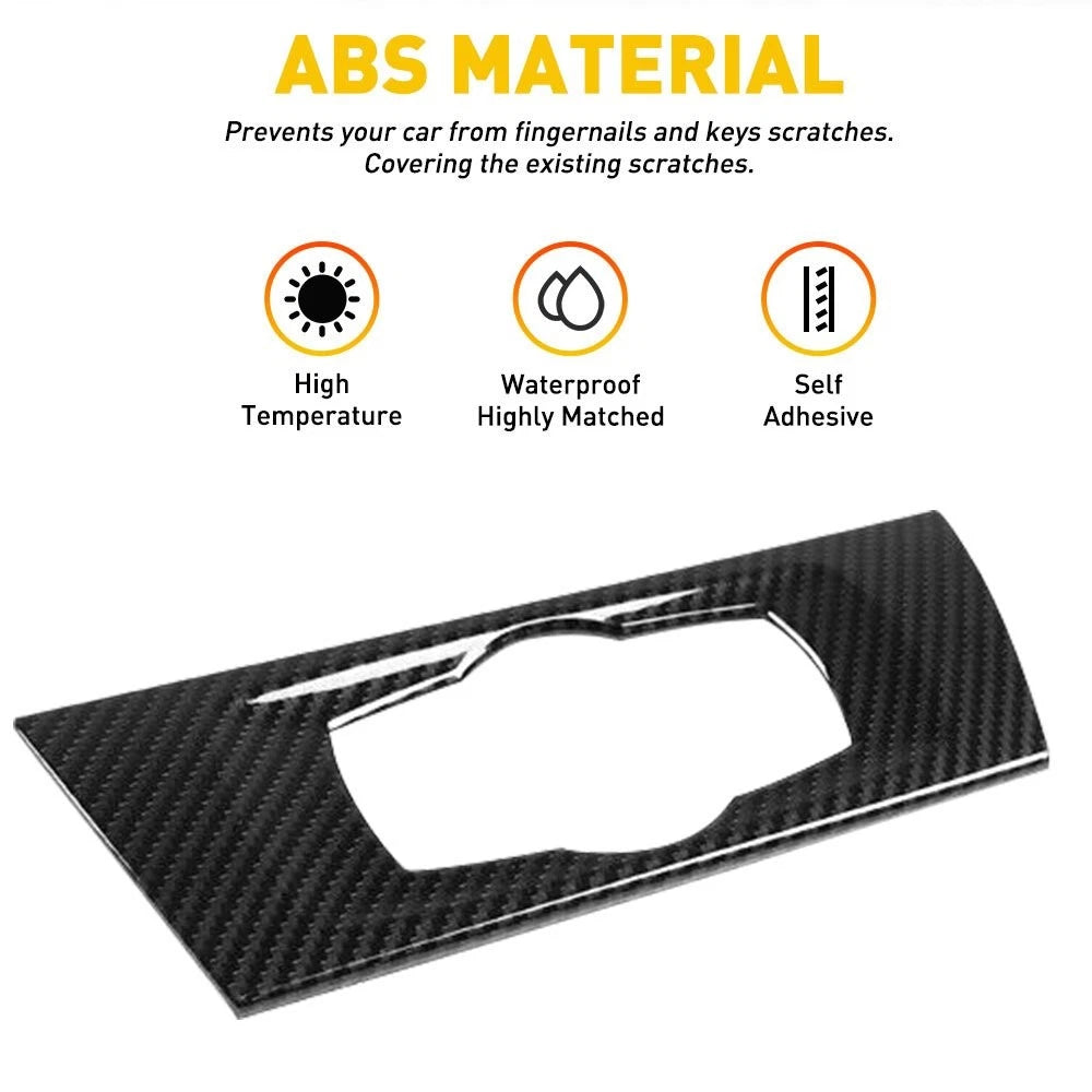 Carbon Fiber Headlight Switch Frame Trim for BMW 3 Series E90 E92 E93 (2005–2012)