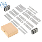 Set of 10 Precision 1/8 × 5" 23 Hole 1-2-3 Blocks for Automotive Use