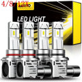 Set of 4 Combo 9005 9006 6500K LED Headlight Kit for Hi/Low Beam