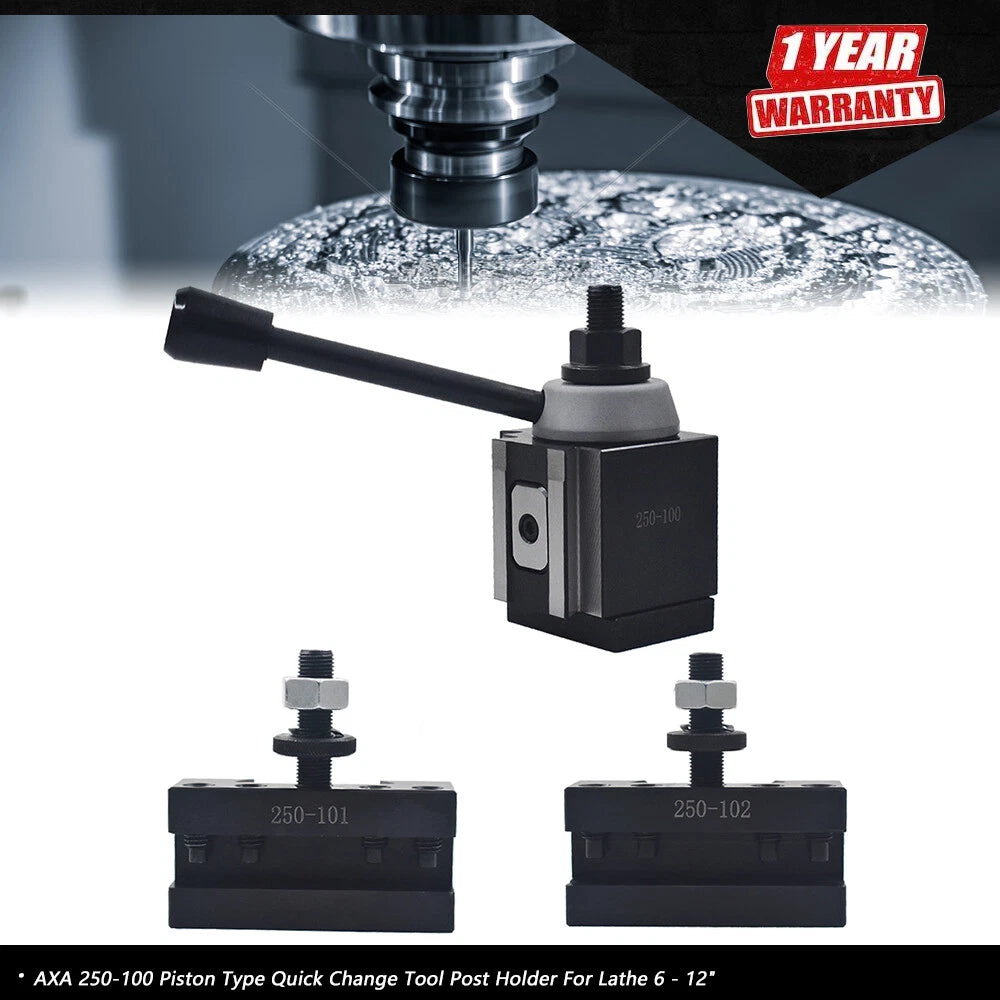 Piston Type Quick Change Tool Post Holder for Swing Dia 12"