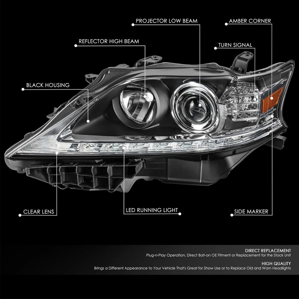 Driver Side LED DRL Projector Headlight for Lexus RX350/RX450H (2013–2015)