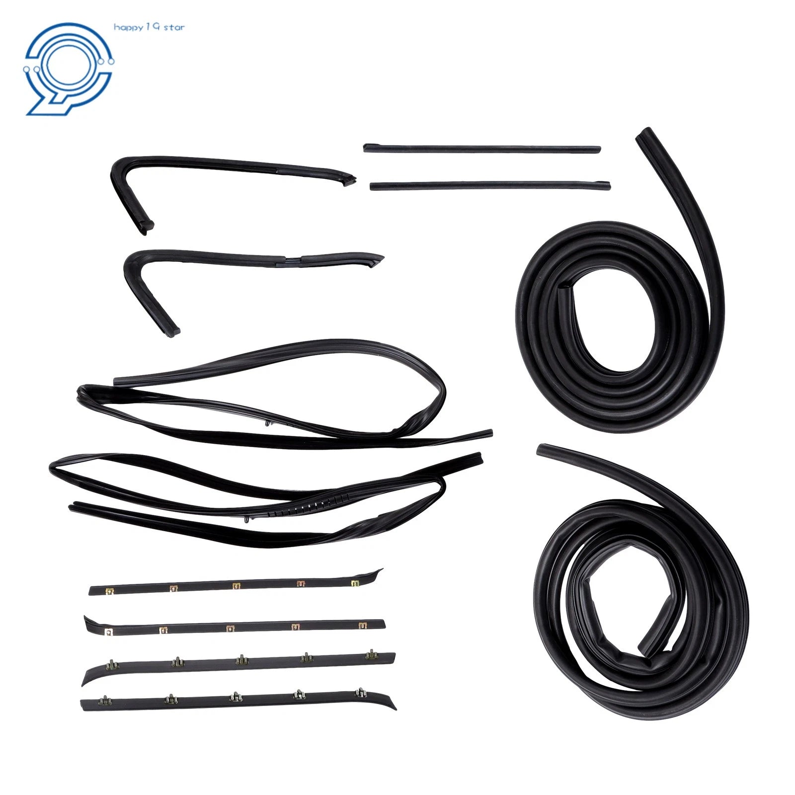 Door Weatherstrip Rubber Seal Kit for Chevy GMC Pickup Truck (1973–1980)