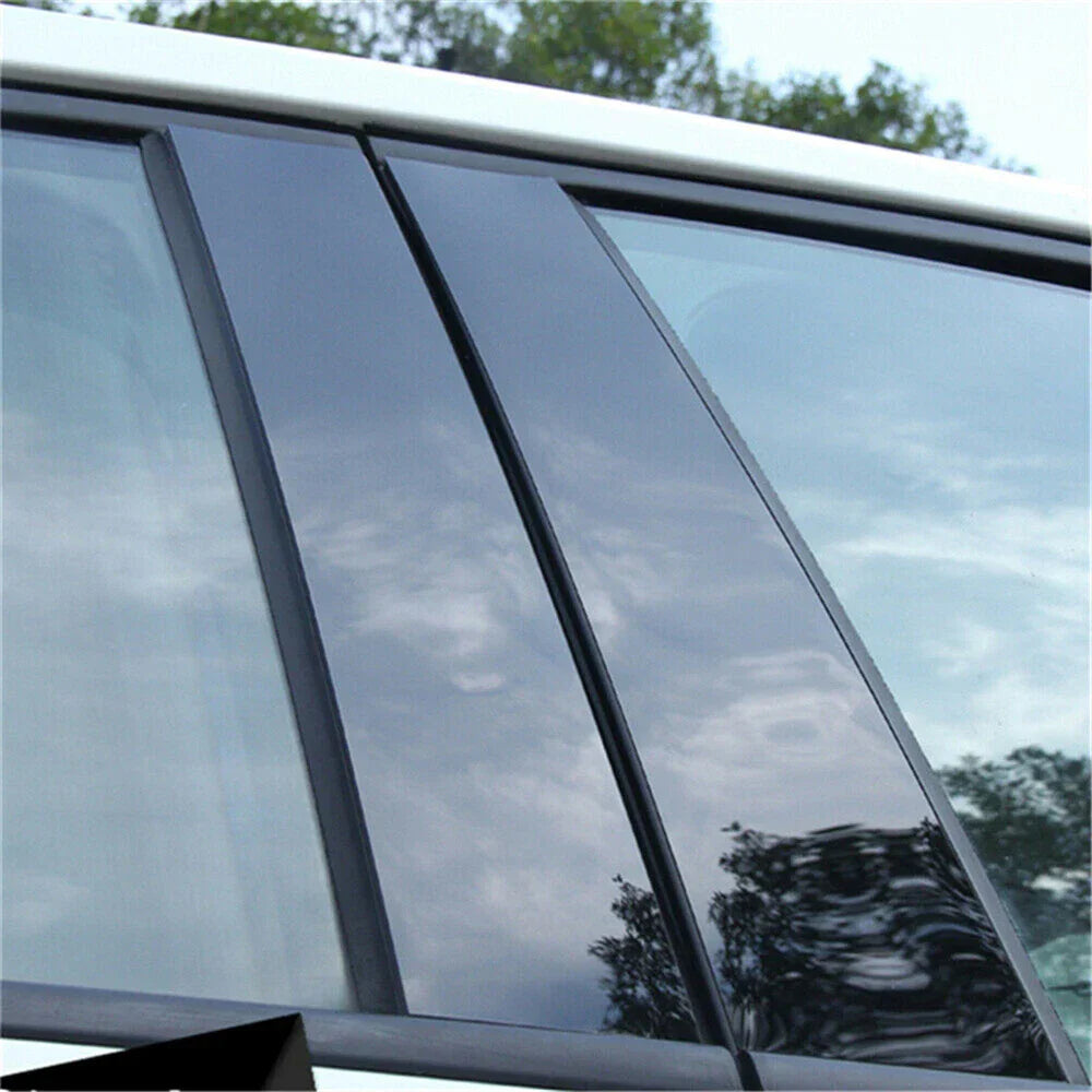 4 Pcs Gloss Black B Pillar Trim Covers for 2015-2021 Ford F150