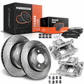 Front Brake Rotors and Pads with Calipers for Jeep Liberty Dodge Nitro (2002–2012)