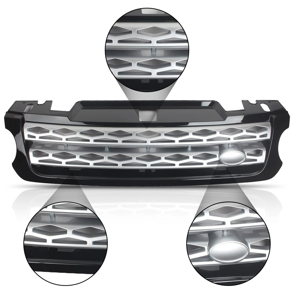 Mesh Center Grille for Range Rover Sport (2014-2017) Black & Silver