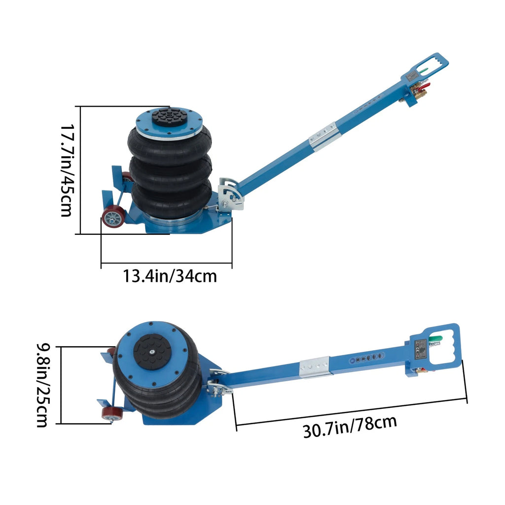 3 Ton Pneumatic Air Jack for Car SUV (5.5"-17.7" Lift)