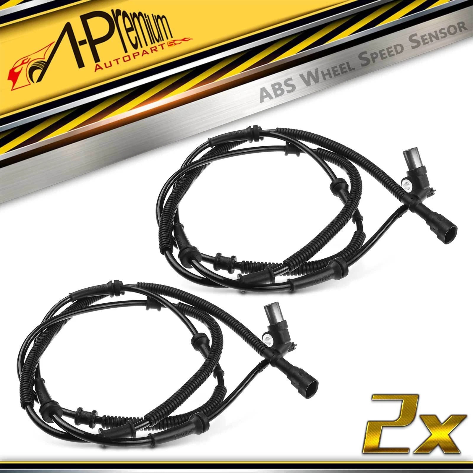 2X Rear ABS Wheel Speed Sensor for Jeep Wrangler (1993–1995, 1997–2006)