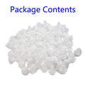 9mm Fixed Clip Car Bumper Rivets for Toyota (100 Pcs) White