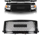 Front Grille Bumper Upper for GMC Sierra 1500 (2014–2015) Honeycomb Black