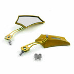 Rear View Mirrors 8mm 10mm for Motorcycle Chopper Cruiser Dirt Bike (US)