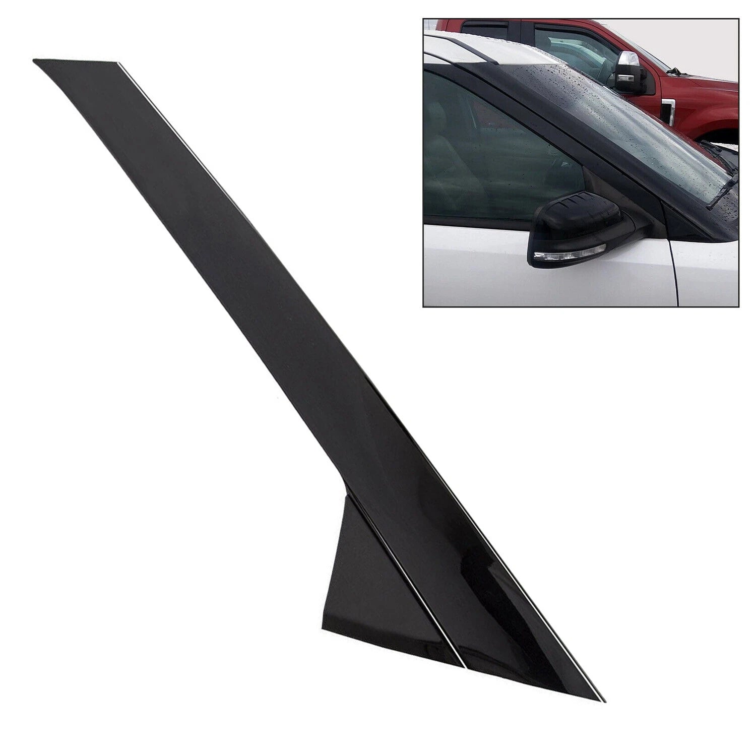 Windshield Outer Trim Pillar Molding Seal Right Side for Ford Explorer (2011–2019)