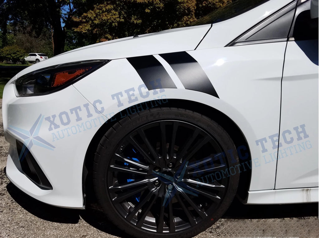 Hood Fender Decals Multi-Color Hash Marks for Dodge Charger Journey (-)