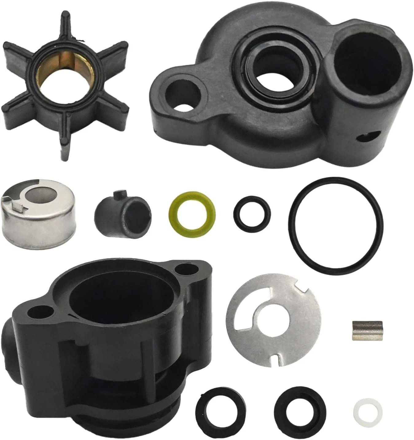 Water Pump Impeller Rebuild Kit for Mercury (4/4.5/7.5/9.8 HP) 46-70941A3
