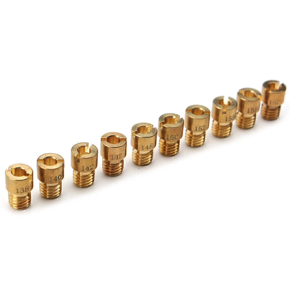 10Pcs M5 Carburetor Main Jets for (138-160, 140, 142, 145)