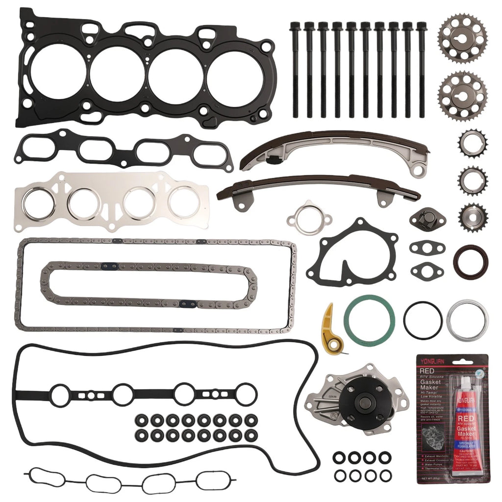 Cylinder Head & Gasket Set for Toyota 2.4L 2AZFE (2001–2009)