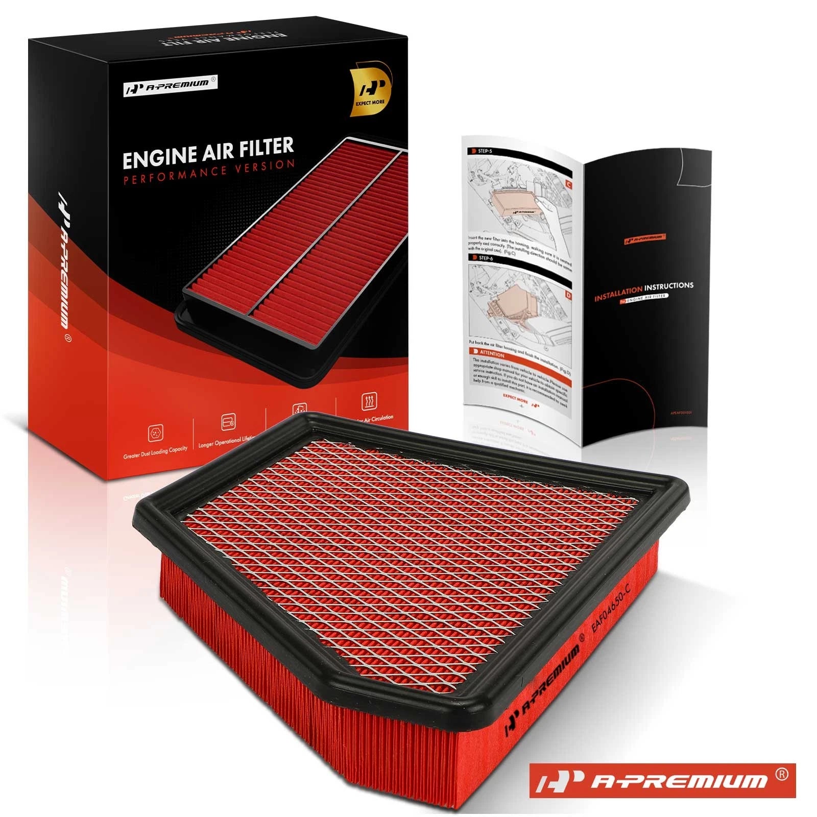 High Performance Engine Air Filter for Chevy Equinox GMC Terrain (2010–2017)