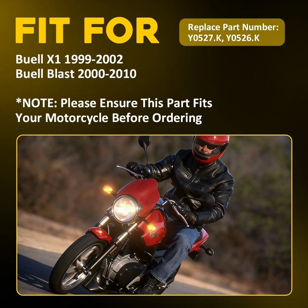 Set of 2 Turn Signal Indicator Lamps for Buell X1 (1999–2002) Blast (2000–2010)