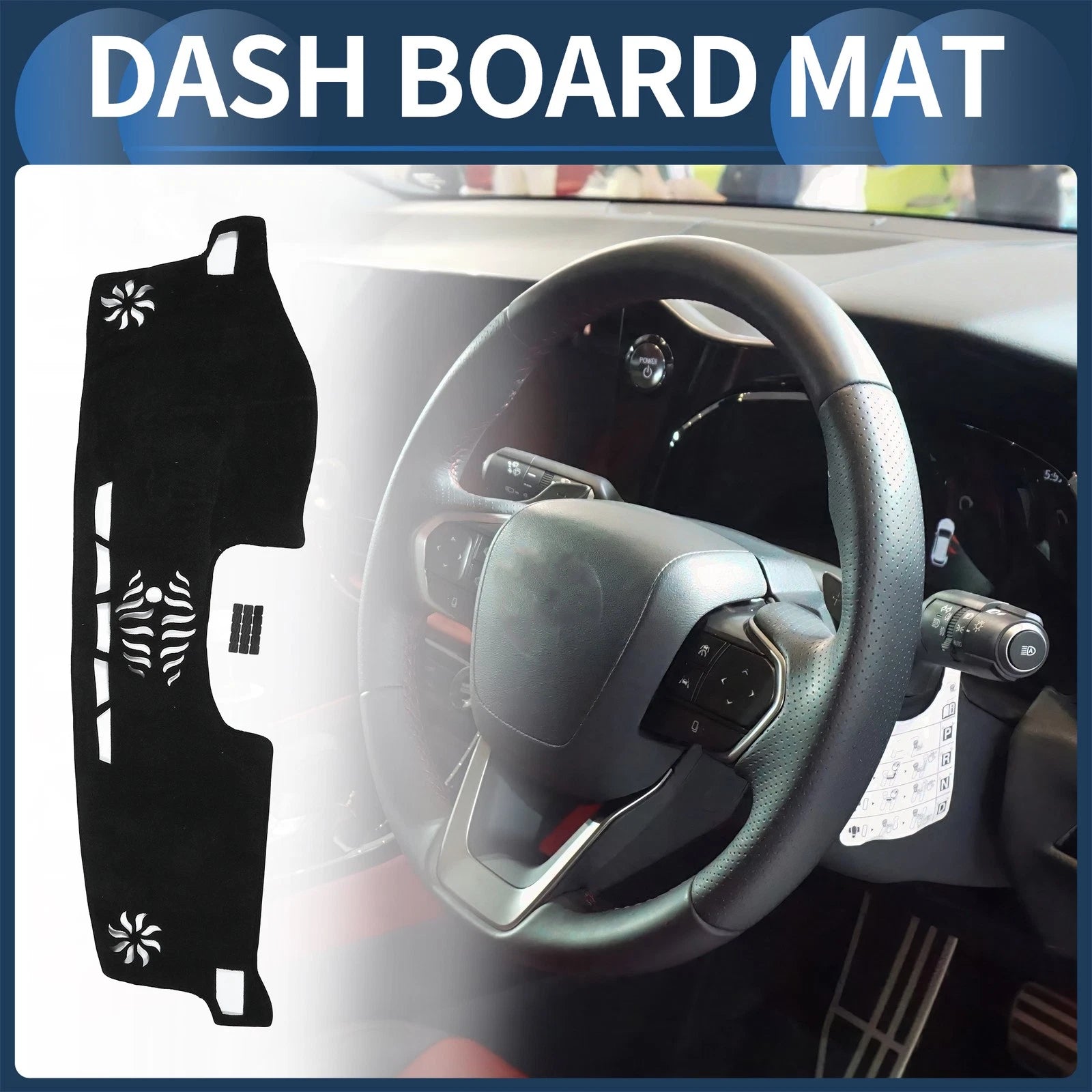 Dashboard Cover Mat for Lexus NX (2014–2021) Black