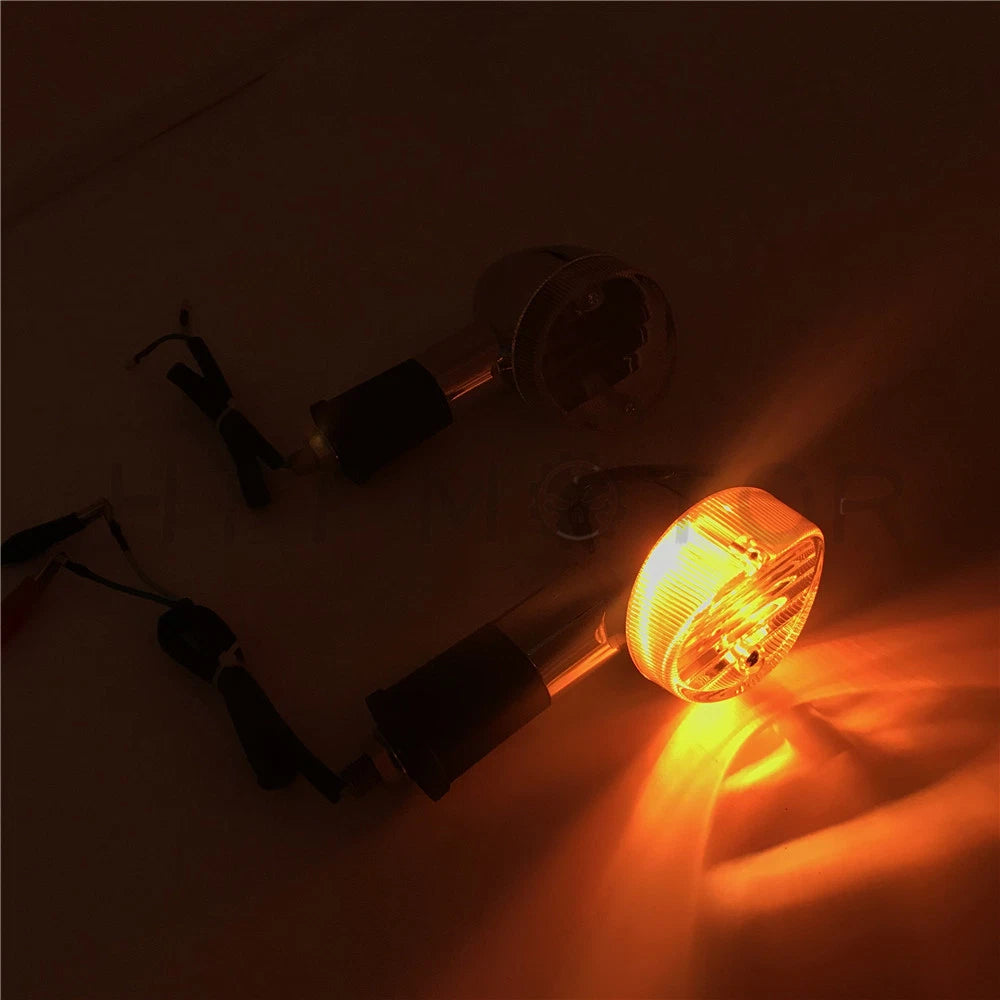 Bullet Turn Signals for Honda Motorcycle (Universal) - Amber Indicator Light