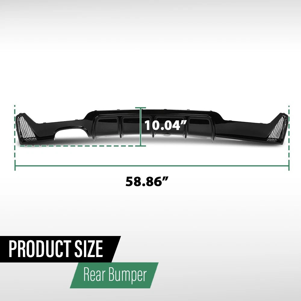 MP Style Rear Diffuser for BMW F32 F33 F36 (2014–2020)