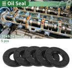 Set of 5 Oil Seal TG4 Lip Seal Ring NBR Rubber 30x62x7mm