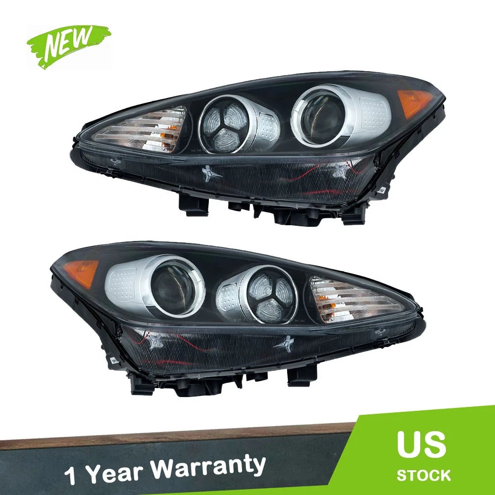 Set of 2 Clear Halogen Headlights w/LED DRL for Kia Sportage (2017–2019)