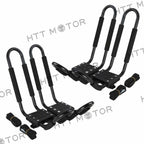 2 Pairs Roof Mount J-Bar Rack for Kayak Carrier Boat Ski Surf Snowboard