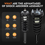 Set of 4 Complete Struts Shocks Springs for Acura TL (2004–2008)