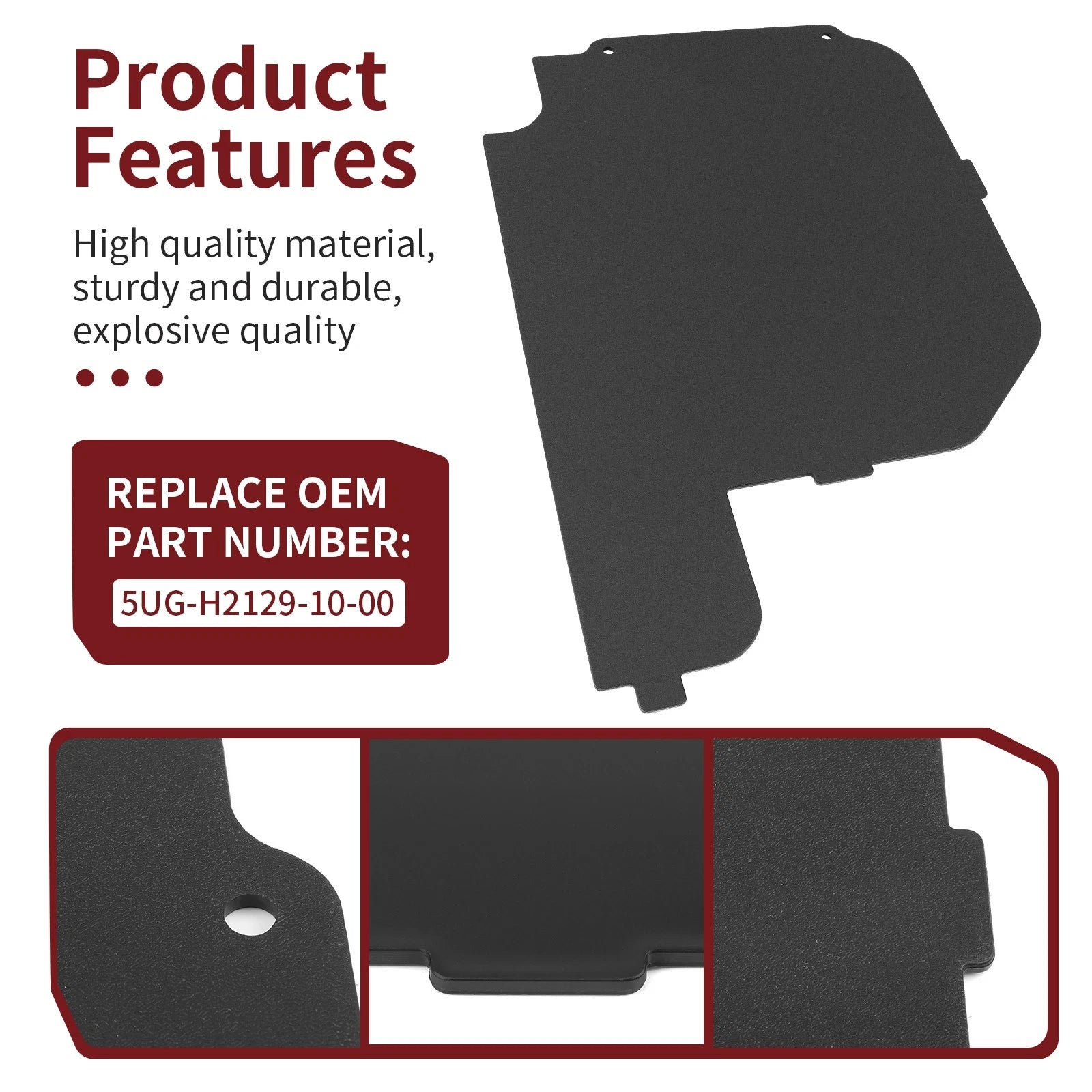 Battery Cover Box Lid for Yamaha Rhino 450 660 YXR 4x4 (2004–2009) 5UG-H2129-10-00
