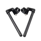 32MM Clip-On Handlebar for Universal Motorcycles (7/8" Fork Tube) Black