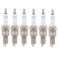 Set of 6 Bosch Super Plus Nickel Spark Plugs for BMW E12 E24 Jaguar MB Toyota L6 H6